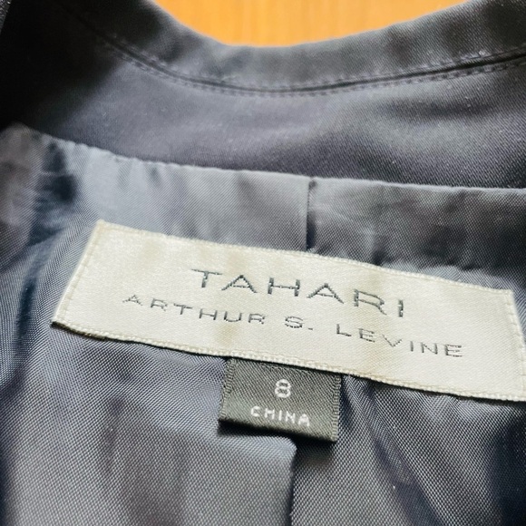 Tahari ASL Navy Blazer Jacket size 8 - Picture 15 of 15